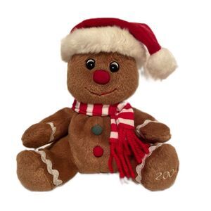 🎉 2/$15 Christmas Gingerbread Man 2004 7” Stuffie